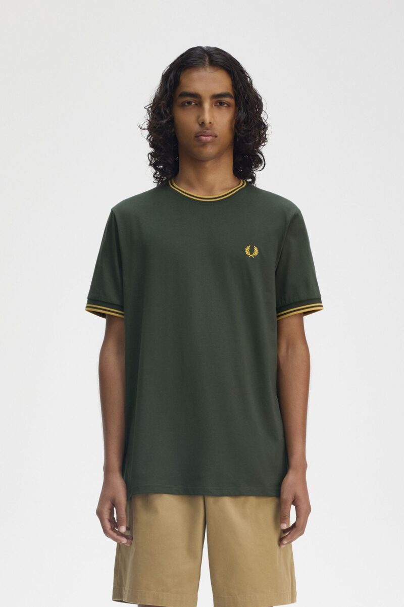 Fred Perry T-shirt con doppia riga M1588