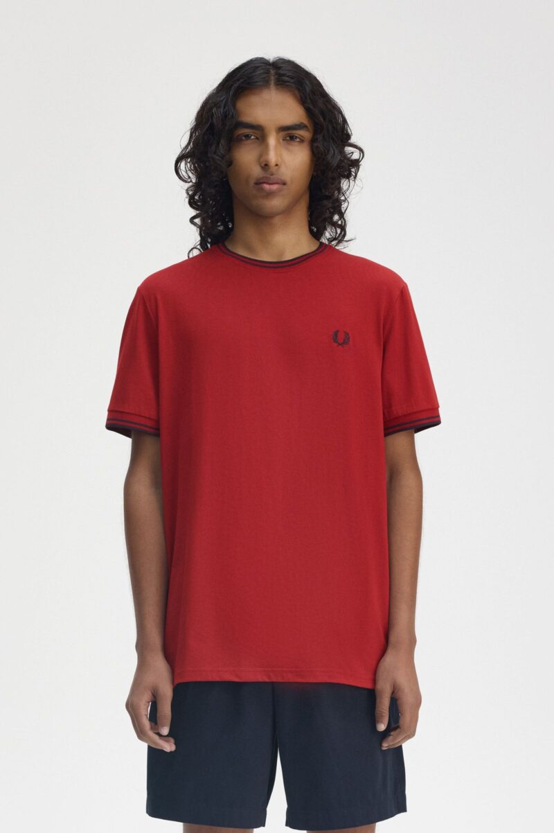 Fred Perry T-shirt con doppia riga M1588