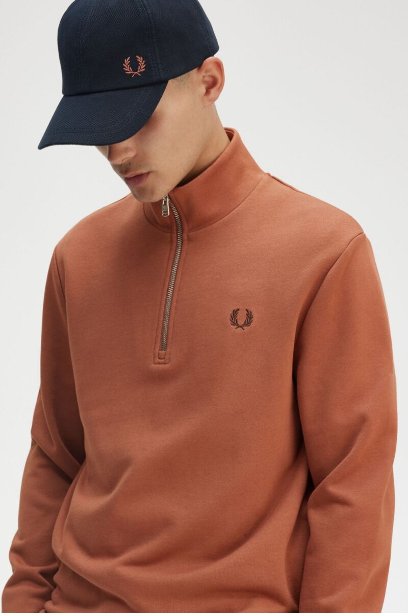 FRED PERRY  Felpa a mezza zip