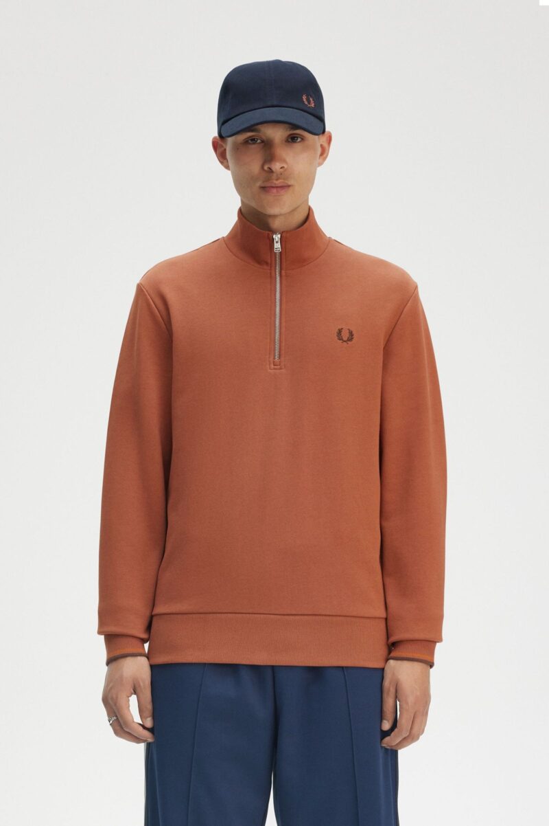 FRED PERRY  Felpa a mezza zip