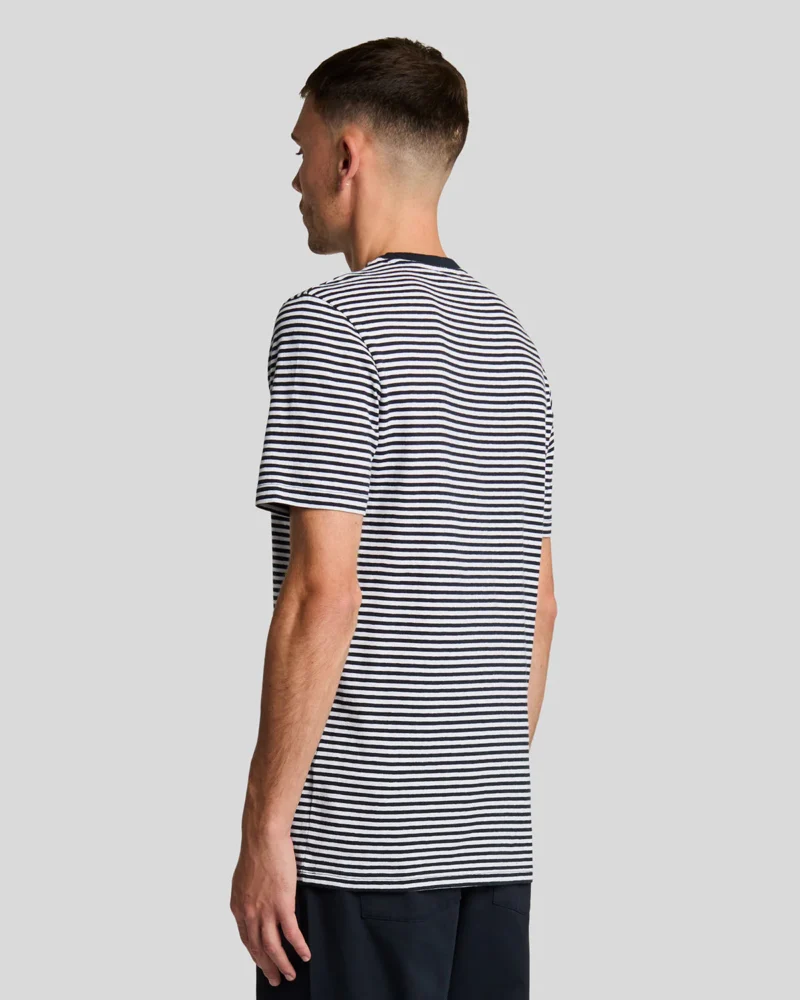 LYLE & SCOTT Linen Blend Breton Stripe T-Shirt