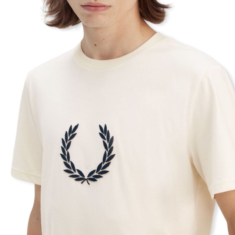 Fred Perry T-Shirt Textured Laurel Wreath M8587